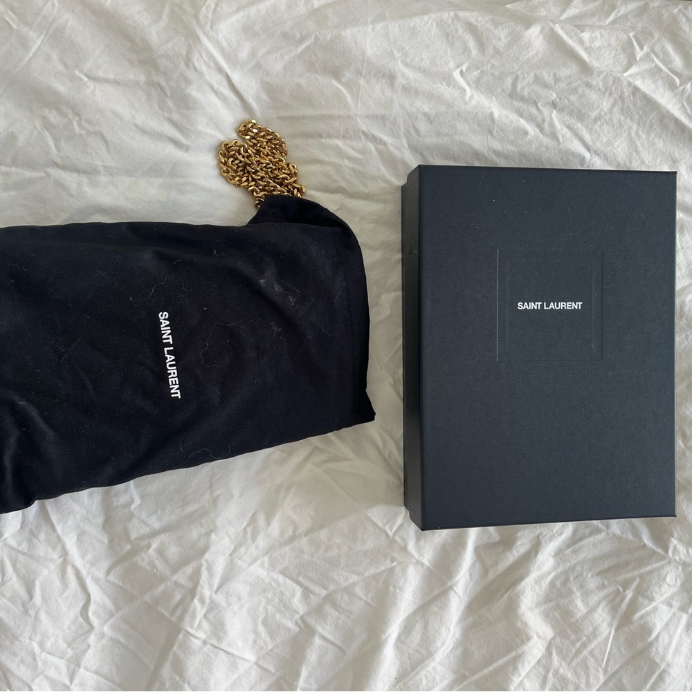 Ysl Monogram Large Wallet On Chain In Grained Lea… - image 4